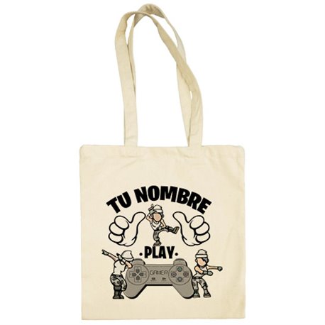 Bolsa de tela frase este gamer vicia parodia pose Dab Floss personalizable con nombre ejemplo