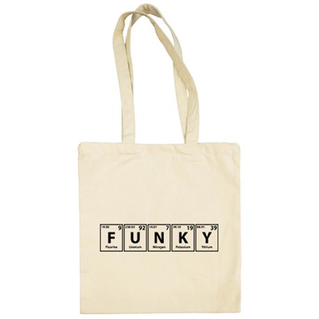 Bolsa de tela Funky tabla periódica
