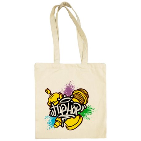 Bolsa de tela Hip Hop rimas y graffiti