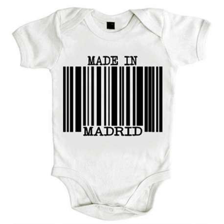 Body bebé Made in Madrid nacido en Madrid