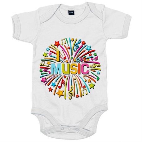 Body bebé I Love Music Party