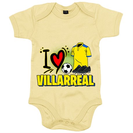 Body bebé para enamorado de su equipo de fútbol de Villarreal