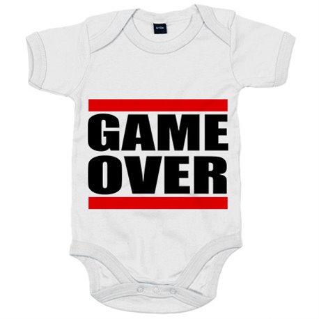 Body bebé para gamers frase fin del juego Game Over