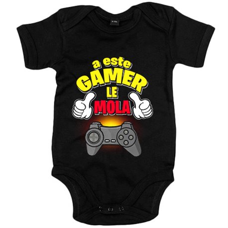 Body bebé frase a este gamer le mola jugar a la consola