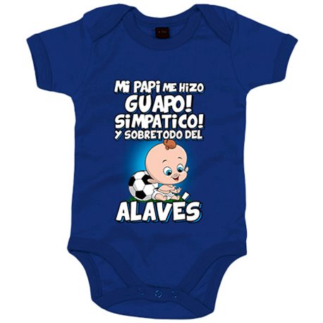 Body bebé mi papi me hizo guapo simpático y sobretodo aficionado al fútbol alavés