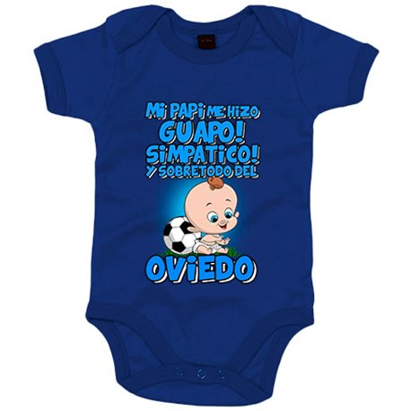 Body bebé mi papi me hizo guapo simpático y sobretodo aficionado al fútbol de Oviedo