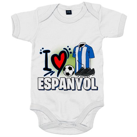 Body bebé para enamorado de su equipo de fútbol espanyol