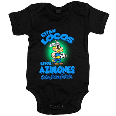 Body bebé parodia de Asteris para aficionados al fútbol de Getafe