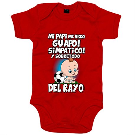 Body bebé mi papi me hizo guapo simpático y sobretodo aficionado al fútbol del rayo