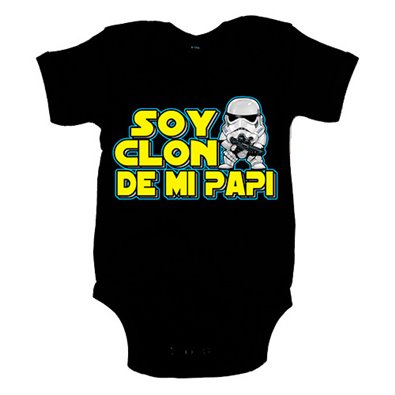 Body bebé Star Wars soy clon de mi papi Soldado Imperial Stormtrooper