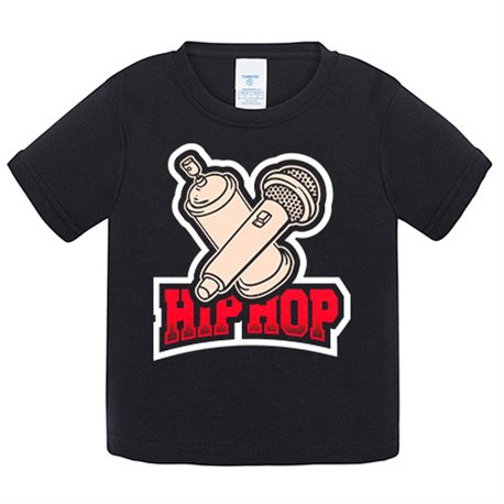 Camiseta bebé Hip Hop Micro And Graffiti
