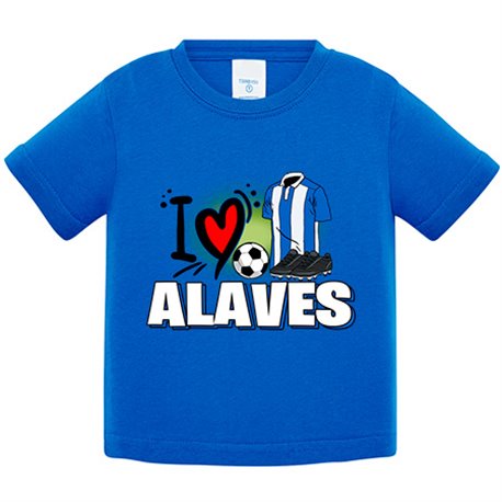 Camiseta bebé para enamorado de su equipo de fútbol de alavés