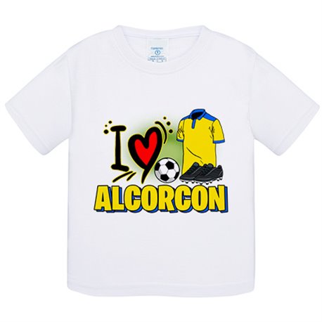 Camiseta bebé para enamorado de su equipo de fútbol de Alcorcón