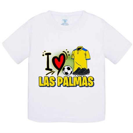 Camiseta bebé para enamorado de su equipo de fútbol de Las Palmas
