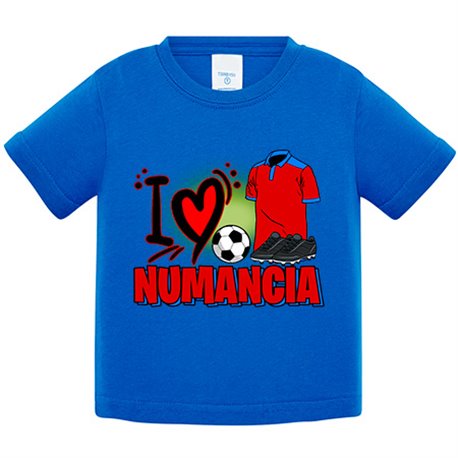 Camiseta bebé para enamorado de su equipo de fútbol de numancia