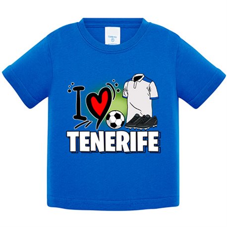 Camiseta bebé para enamorado de su equipo de fútbol de Tenerife
