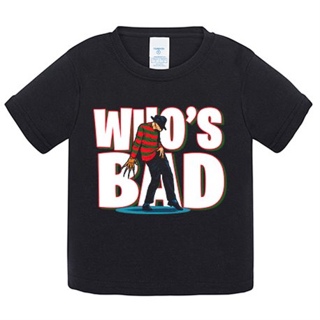 Camiseta bebé Who s Bad pose baile