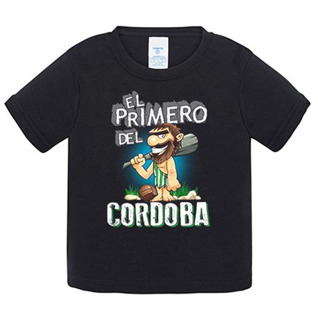 Camiseta bebé frase el primero del Córdoba para hincha de su equipo de fútbol