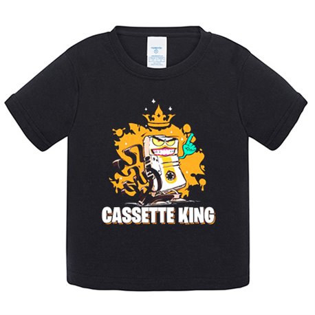 Camiseta bebé Music Cassete King