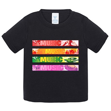 Camiseta bebé Music Everywhere