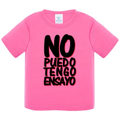Camiseta bebé no puedo tengo ensayo con la banda