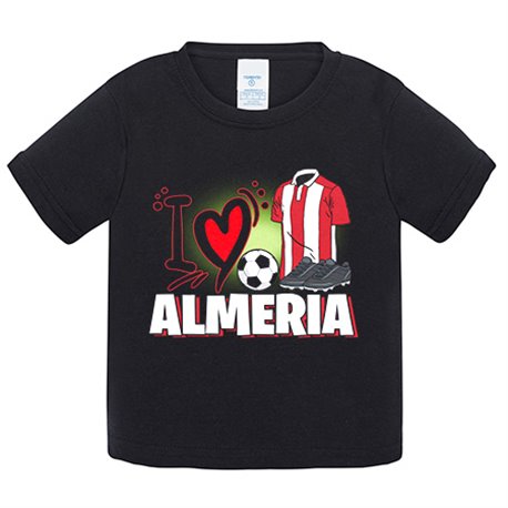 Camiseta bebé para enamorado de su equipo de fútbol de Almería