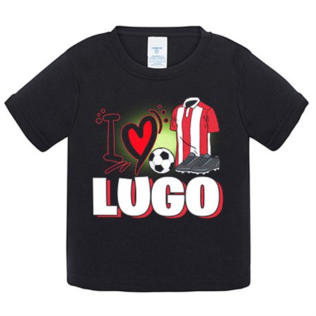 Camiseta bebé para enamorado de su equipo de fútbol de Lugo