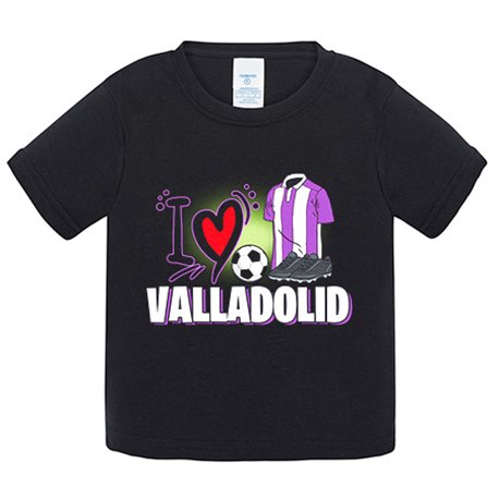 Camiseta bebé para enamorado de su equipo de fútbol de Valladolid
