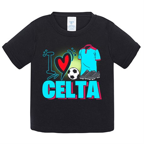 Camiseta bebé para enamorado de su equipo de fútbol del Celta