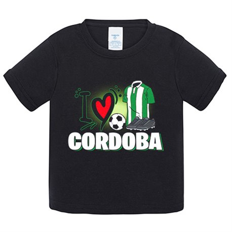Camiseta bebé para enamorado de su equipo de fútbol del Córdoba