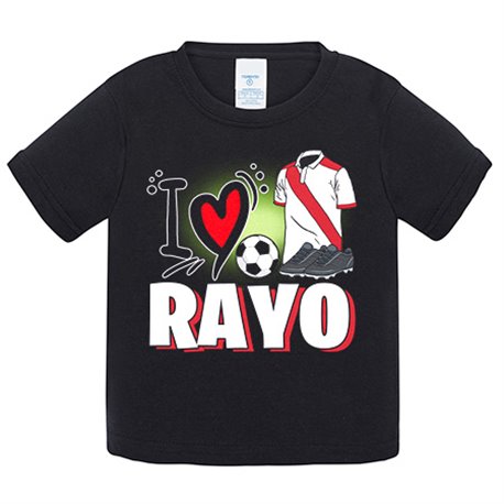 Camiseta bebé para enamorado de su equipo de fútbol del Rayo