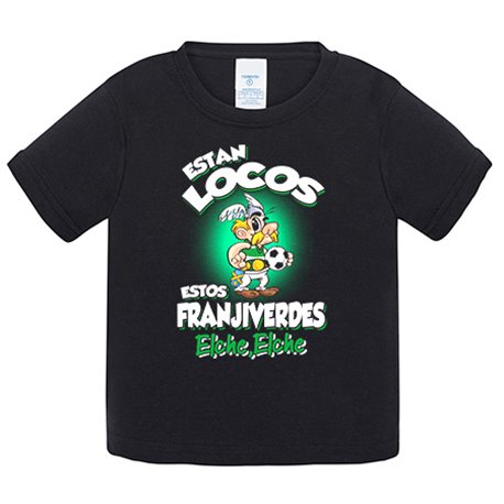 Camiseta bebé parodia de Asteris para aficionados al fútbol de Elche