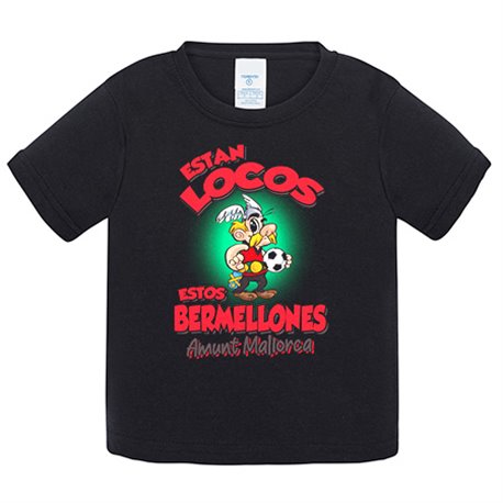 Camiseta bebé parodia de Asteris para aficionados al fútbol de Mallorca