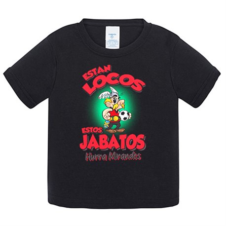 Camiseta bebé parodia de Asteris para aficionados al fútbol del Mirandés