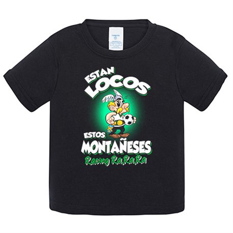 Camiseta bebé parodia de Asteris para aficionados al fútbol del Racing