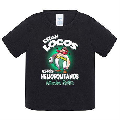 Camiseta bebé parodia de Obelis para aficionados al fútbol del Betis