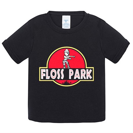 Camiseta bebé parodia para gamer pose baile floss park