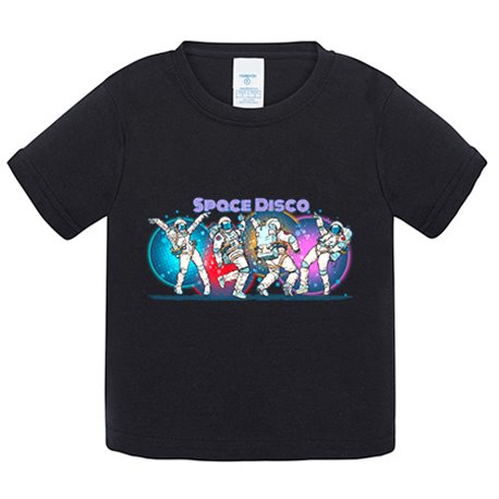 Camiseta bebé Space Disco astronauta baile