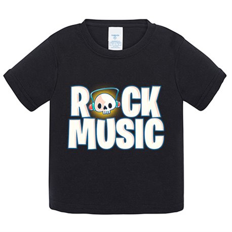 Camiseta bebé Rock Music