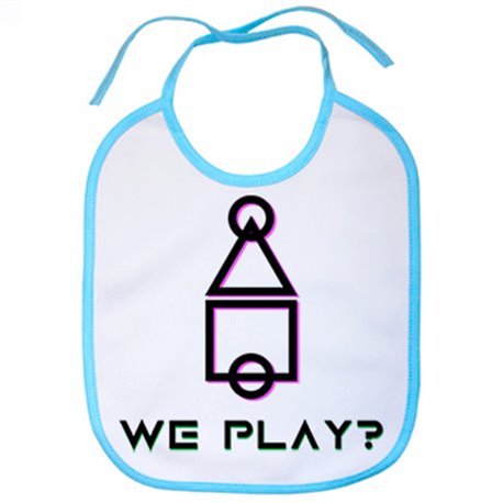 Babero frase we play al juego del calamar