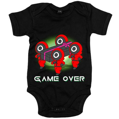 Body bebé parodia divertida del juego del calamar game over
