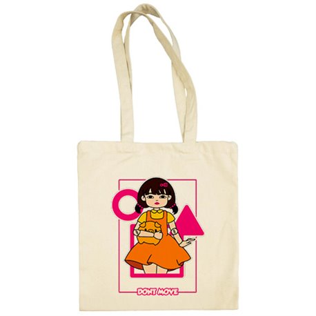 Bolsa de tela parodia muñeca del calamar juego luz verde luz roja