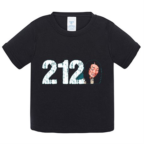 Camiseta bebé parodia del calamar jugadora número 212 ilustración personaje