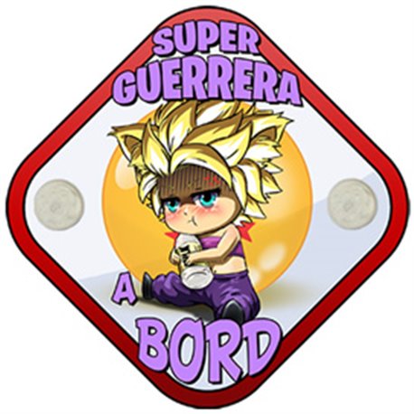 Placa bebé a bordo parodia super guerrera a bord en català