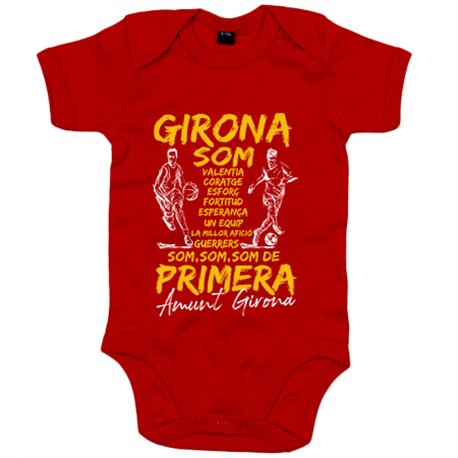 Body bebé Girona som de primera 2022 orgull gironí para aficionados del fútbol y el básquet
