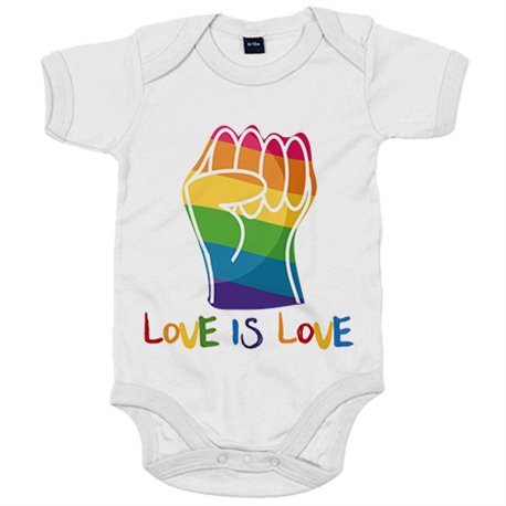 Body bebé Orgullo Gay LGBTI Love is love
