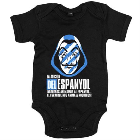 Body bebé para futbolero aficionado del espanyol