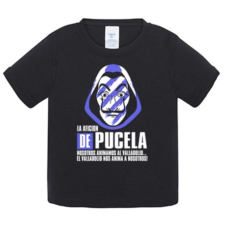 Camiseta bebé para futbolero aficionado de pucela