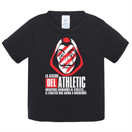Camiseta bebé para futbolero aficionado del athletic