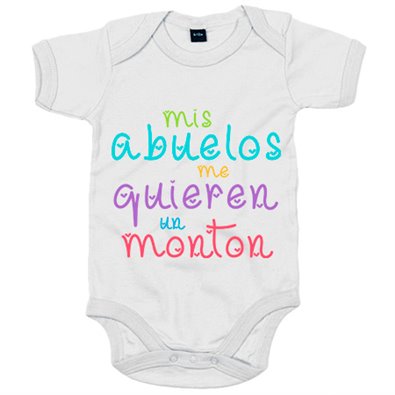 Body bebé Mis abuelos me quieren un montón